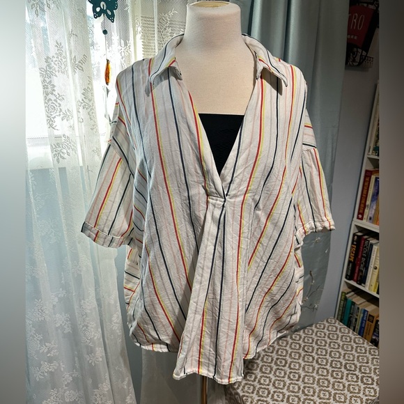 Love Ellen DeGeneres design, pullover striped top, 3X - Picture 3 of 7